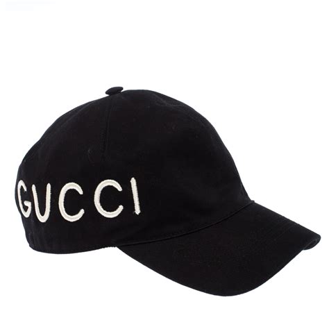 all black gucci hat.